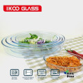 borosilicate oval pyrex glass plate